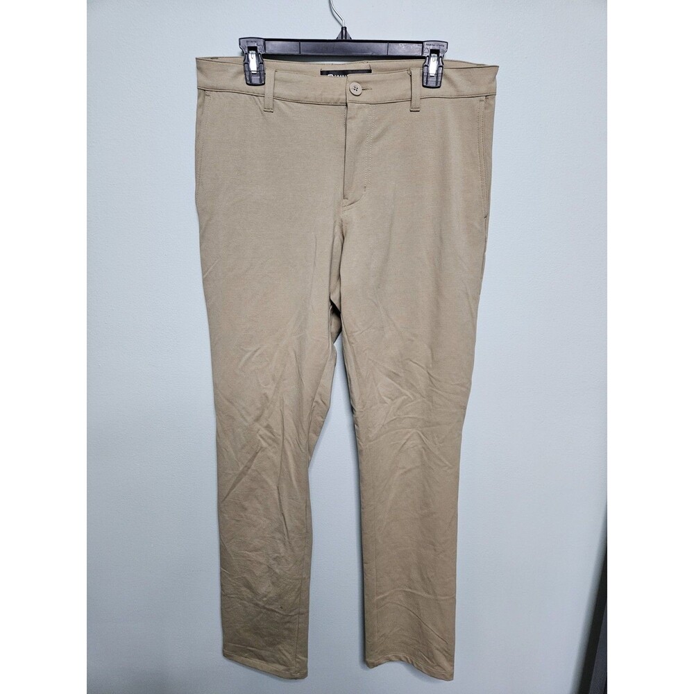 Travis Mathew Open To Close 2.0 Golf Pants Men 32x31 Beige Performance Stretch